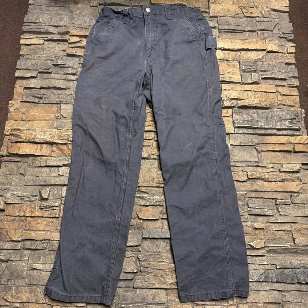 Brahma Utility Pants Mens 32x32 Gray Relaxed Fit Workwear Outdoors Carpenter
